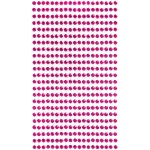 Strasuri din acril pentru make-up, par sau corp cu adeziv SGS016AA Pink Fuchsia de 3mm 1040 buc
